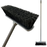 Silver Indoor Soft Sweeping Brush Head and Handle Kitchen Broom Floor Sweeper